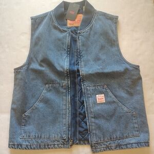 Levi's Sansome Blue Denim Vest Size Medium